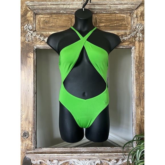 Christian Dior Logo Swimsuit Vintage‎ Size 12 Unionmade NEW - Picture 1 of 10